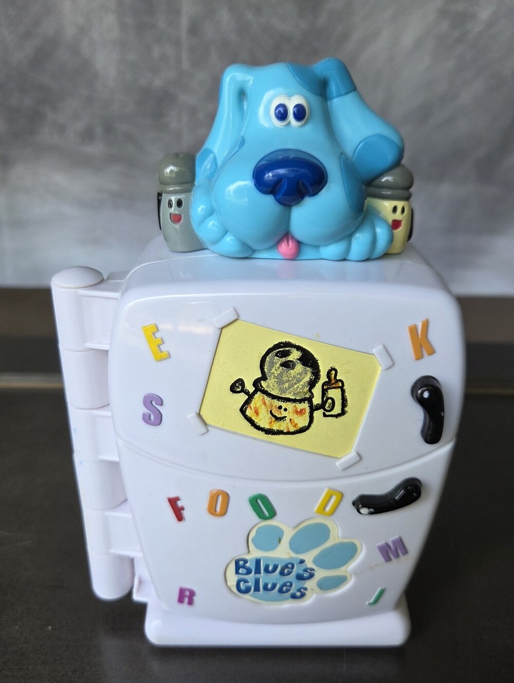 Vintage Blue's Clues 1999 Interactive Talking Refrigerator Game